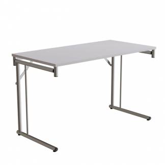 Klapbord Silhuett 1200x600mm,Gr&aring; laminat og krom stel