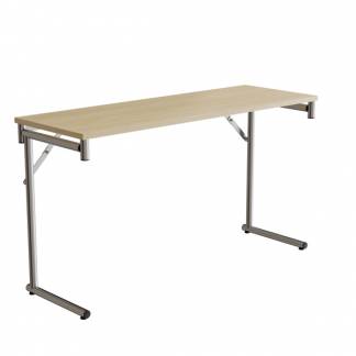 Klapbord Silhuett 1300x450mm,Birk laminat og krom stel