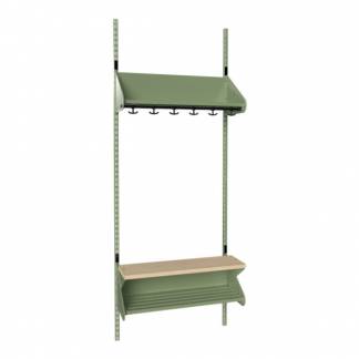 BST Kombination H, Startsektion 3 pladser B 750 mm, grøn