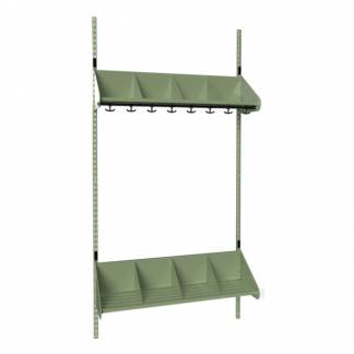 BST Kombination E, Startsektion 4 pladser B 1000 mm, gr&oslash;n