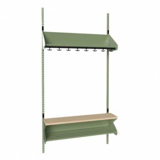 BST Kombination H, Startsektion 4 pladser B 1000 mm, gr&oslash;n