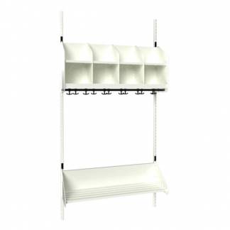 BST Kombination B, Startsektion 4 pladser B 1000 mm, hvid