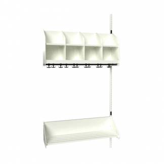 BST Kombination B, Påbygningssektion 4 pladser B 1000 mm, hvid