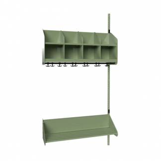 BST Kombination B, P&aring;bygningssektion 4 pladser B 1000 mm, gr&oslash;n