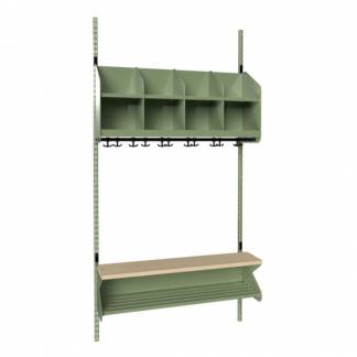 BST Kombination D, Startsektion 4 pladser B 1000 mm, gr&oslash;n