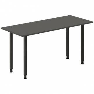 Skrivebord DNA, Antracit 1400x600 mm I-ben/Sort