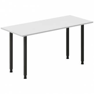 Skrivebord DNA, Lysgr&aring; 1400x600 mm I-ben/Sort