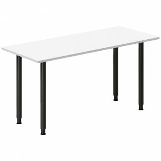 Skrivebord DNA, Hvid 1400x600mm I-ben/Sort