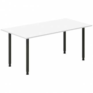 Skrivebord DNA, Hvid 1600x800mm I-ben/Sort