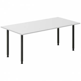 Skrivebord DNA, Lysgr&aring; 1800x800 mm I-ben/Sort