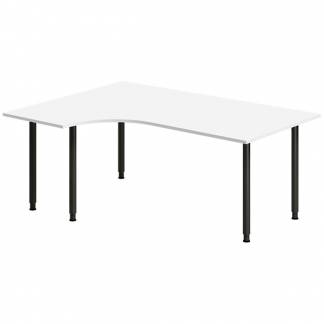 Skrivebord DNA, Hvid 1800x1200mm Venstre I-ben/Sort