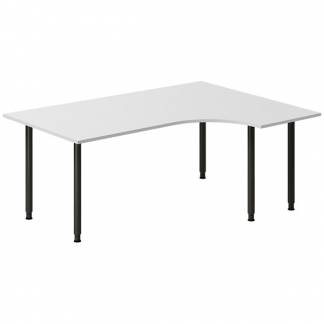 Skrivebord DNA, Lysgr&aring; 1800x1200 mm H&oslash;jre I-ben/Sort