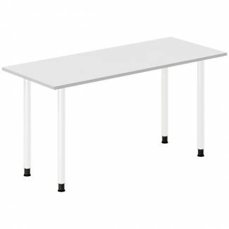 Skrivebord DNA, Lysgr&aring; 1400x600 mm I-ben/Hvid