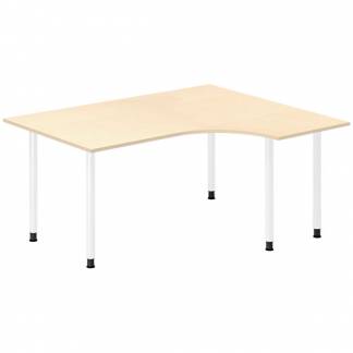 Skrivebord DNA, Birk 1600x1200 mm H&oslash;jre I-ben/Hvid