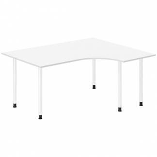 Skrivebord DNA, Hvid 1600x1200mm Højre I-ben/Hvid