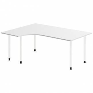 Skrivebord DNA, Lysgr&aring; 1800x1200 mm Venstre I-ben/Hvid