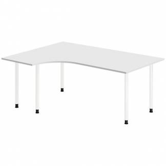 Skrivebord DNA, Hvid 1800x1200mm Venstre I-ben/Hvid