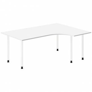 Skrivebord DNA, Hvid 1800x1200mm Højre I-ben/Hvid