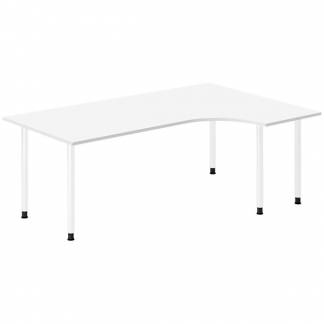 Skrivebord DNA, Hvid 2000x1200mm H&oslash;jre I-ben/Hvid