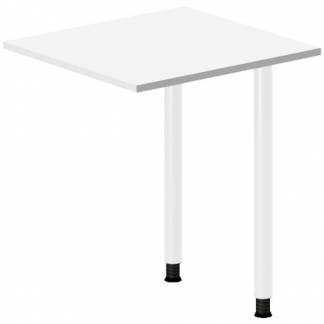 Skrivebord, tilbyg DNA Hvid 600x600mm I-ben Hvid