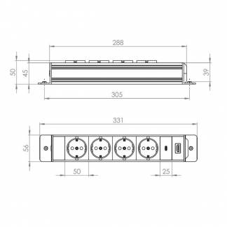El-panel 6 for Bi-Box stor