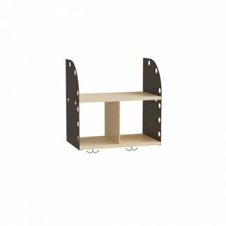 Adde garderobehylde 2-rum 500 mm, birk/m&oslash;rkgr&aring;