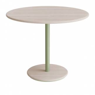 Bord Donut, &Oslash;900 mm, h&oslash;jde 720 mm, hvidpigmenteret ask p&aring; gr&oslash;nt understel