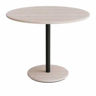 Bord Donut, &Oslash;900 mm, h&oslash;jde 720 mm, hvidpigmenteret ask p&aring;  sort oliven understel