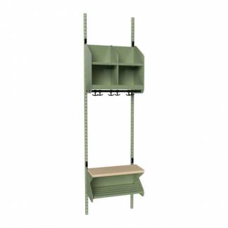 BST Kombination D, Startsektion 2 pladser B 500 mm, gr&oslash;n