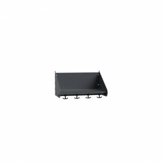 BST Hattehylde uden skillevægge, 2 pladser B500 mm Mørk grå