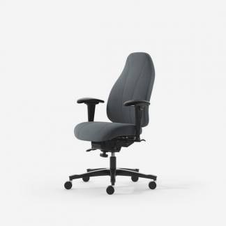 Kontorstol Malmstolen Classic 4000 H&oslash;j ryg, Gr&aring; med arml&aelig;n