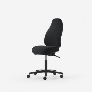 Kontorstol Malmstolen Adaptive 6000 H&oslash;j ryg, Sort