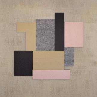 Lydabsorbent Sound Off EcoSUND V&aelig;g, 600x600x50 mm Sort, tekstil-lamineret