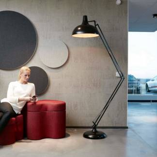 Lydabsorbent Sound Off EcoSUND V&aelig;g, &Oslash;800 mm Hvid, tekstil-lamineret