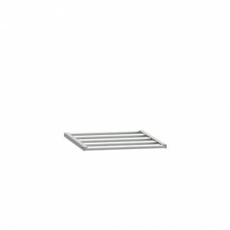 Skohylde til garderobe B400xD550 mm lysegr&aring;