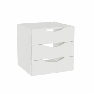 Skuffeindsats DNA, Hvid med &aring;bne h&aring;ndtag