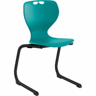 Stol Tarris Junior, turkis s&aelig;de med sort C-stel