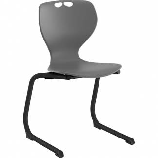Stol Tarris Junior, gr&aring;t s&aelig;de med sort C-stel