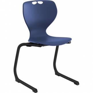 Stol Tarris Junior, bl&aring;t s&aelig;de med sort C-stel