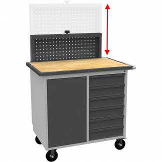 Elevatortavle til SMV v&aelig;rkstedsvogn, RAL7004/7024