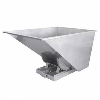 Tipcontainer SS304 1100l 600kg Rustfri