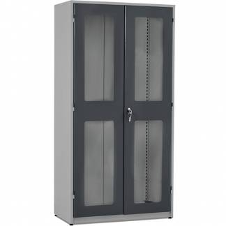 V&aelig;rkt&oslash;jsskab GBP 1020x540x2000mm med plexiglas, RAL7004/7024