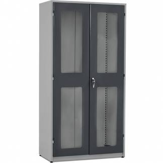 V&aelig;rkt&oslash;jsskab GBP 1020x540x2000mm med plexiglas, RAL7004/7024