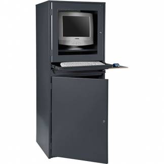 Computerskab GBP2 M&oslash;rk gr&aring;