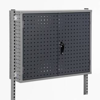 V&aelig;rkt&oslash;jsskab perforeret c/c 900 h&oslash;jde 715 mm, RAL7024