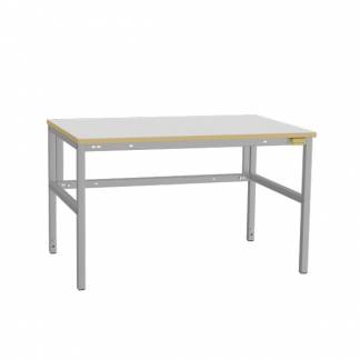 ESD-arbejdsbord Let H 1200x800 mm gr&aring; vinyl