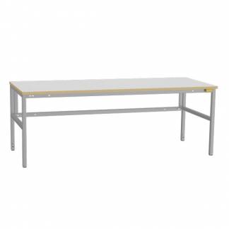 ESD-arbejdsbord Let H 2000x800 mm gr&aring; vinyl