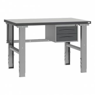 Fileb&aelig;nk 1200x800 mm inkl. skuffesektion (2 skuffer)