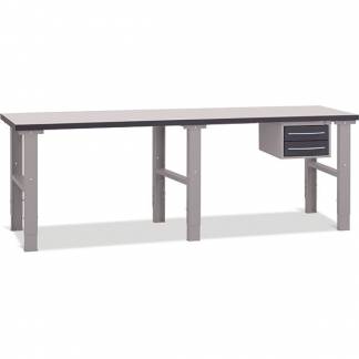 Fileb&aelig;nk 2500x800 mm inkl. skuffesektion (2 skuffer)