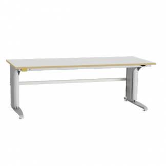 ESD-arbejdsbord Bord 400 2000x800 mm gr&aring; vinyl
